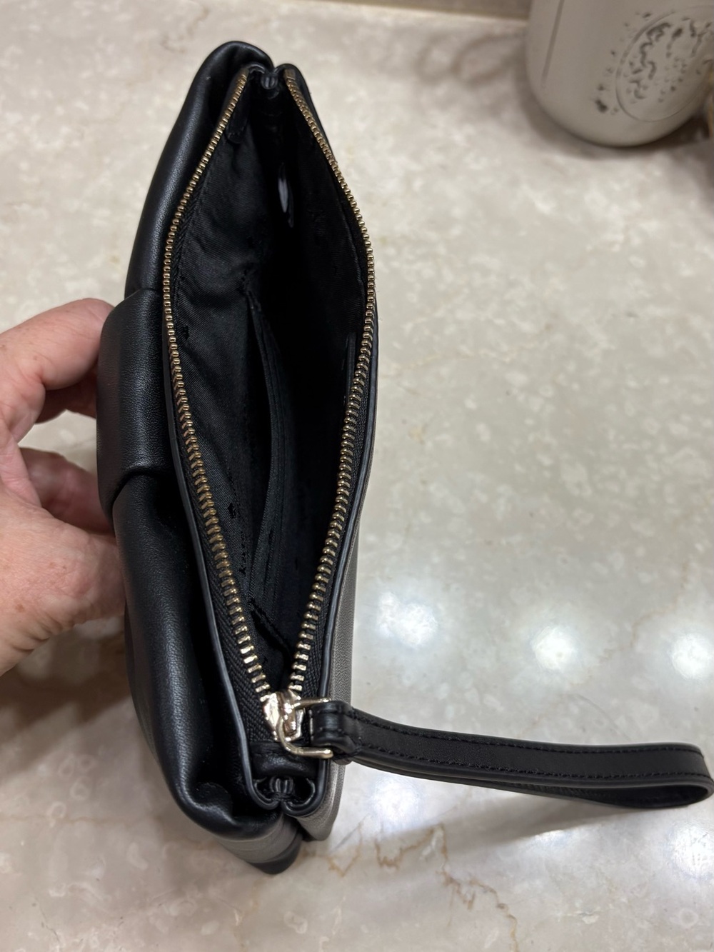 kate spade Black Leather Bow Wristlet - Picture 6 of 7